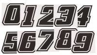 Aufkleber Startnummer