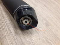 0380 / Neuwertig / Slip- On Endschalld&auml;mpfer Radical Racing GP Carbon Force Black Line